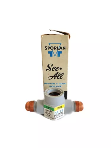 New SPORLAN See-All SA-14 3/4” Wet Dry Moisture & Liquid Indicator SA-R868 Flare