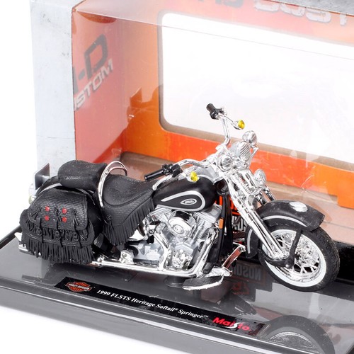 1/18 Maisto 1999 Harley Heritage Softail Springer Diecast model motorcycle toy - Picture 17 of 23