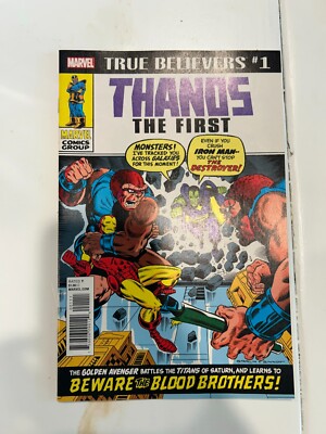 True Believers: Thanos the First #1 (Marvel Comics June 2018) NM