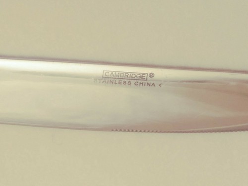 1 Cambridge Zinnia Sand Knife stainless steel Solidflatware benefits charity - Picture 4 of 12