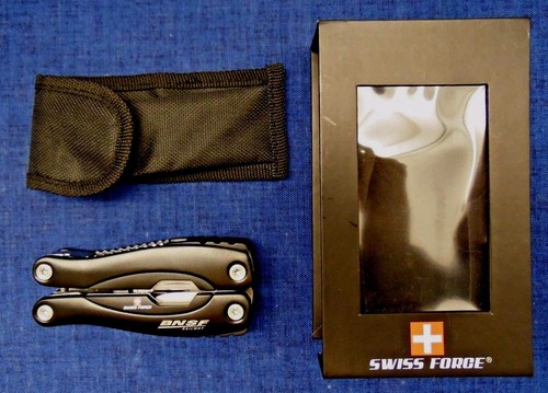 BNSF RAILWAY TRAIN SWISS ARMY FORCE KNIFE-LESS MULTI-TOOL SHEATH PLIERS HO RR - Picture 2 of 12