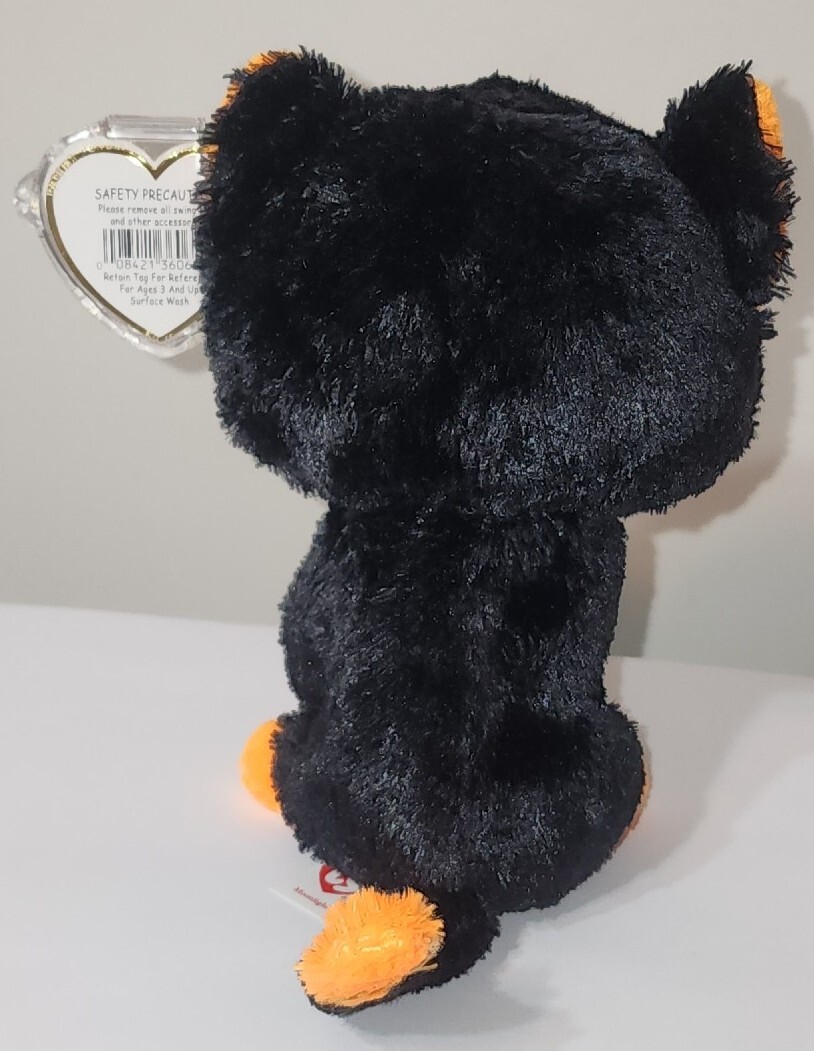 Ty Beanie Boos MOONLIGHT Halloween Black Cat (RED TAG) 6