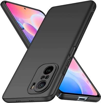 MUMOYAN Cover per Xiaomi Poco F3/F3 Pro con 360 Gradi Girevole Anello, Armor Custodia con Supporto Magnetico Auto, Silicone TPU e PC Protettiva Bumper Case Cover, Nero