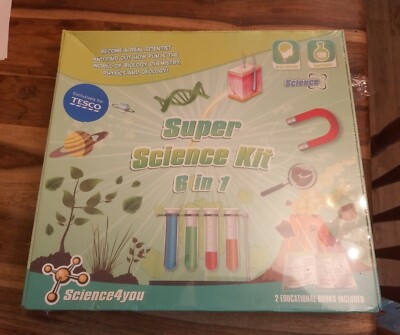 SUPER SCIENCE KIT 6 IN 1 LAUNCH A ROCKET MAKE A TORNADO NEU VERSIEGELT KINDER SPASS