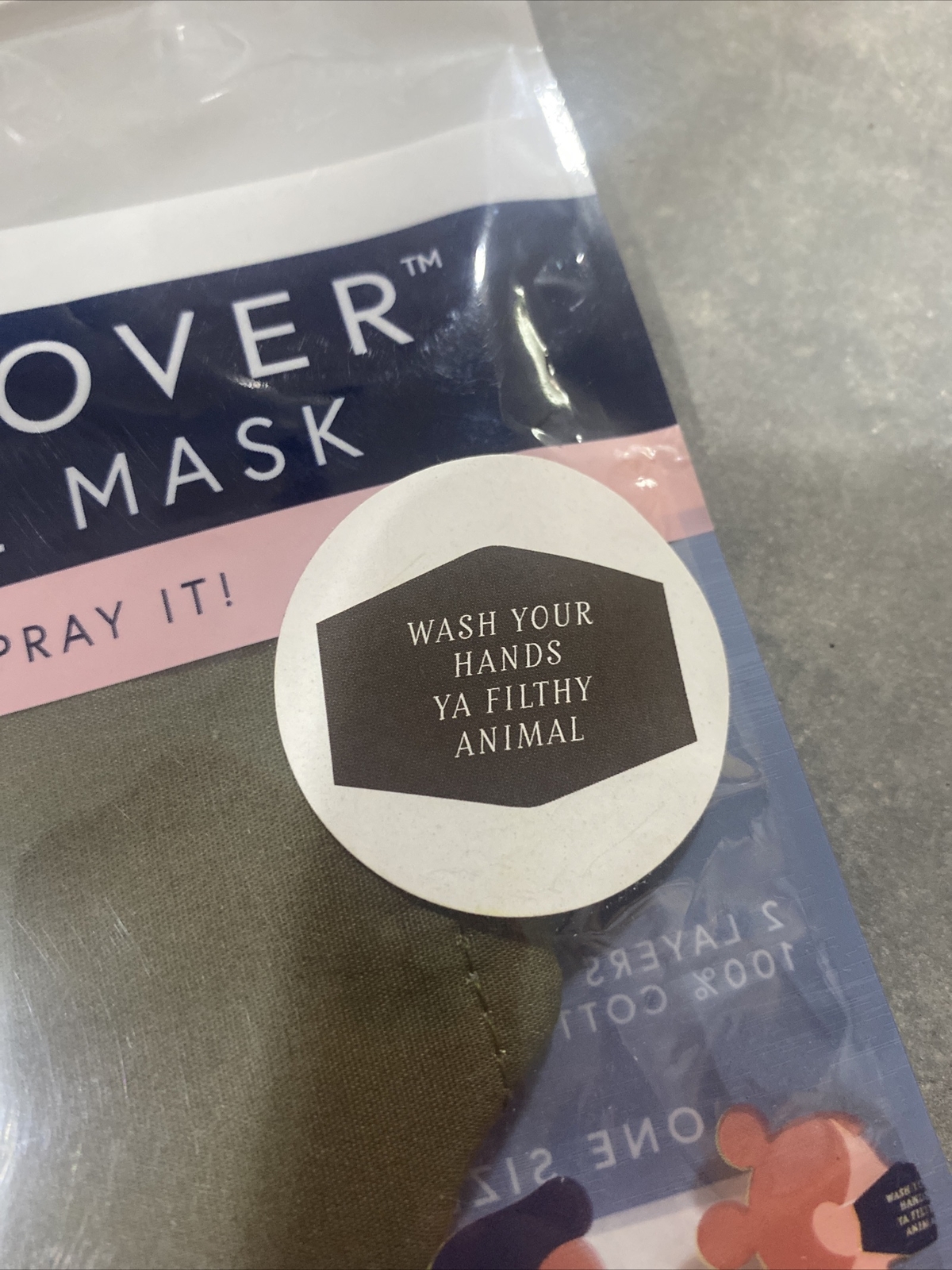 Christmas Stocking Stuffers. Wash Your Hands Ya Filthy Animal  5 Masks!