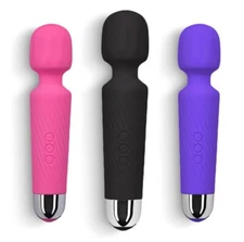 Handheld Massager 20 Pattern Chastity Wand Vibrating Massage Magic Full Body