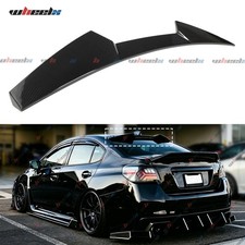 For 2015-2021 Wrx Sti High Kick V Flat Carbon Look Rear Window Roof Spoiler Wing