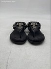 Rialto Womens Kismet Black Metallic Embellished Thong Sandals Size 8.5 M — photo 4