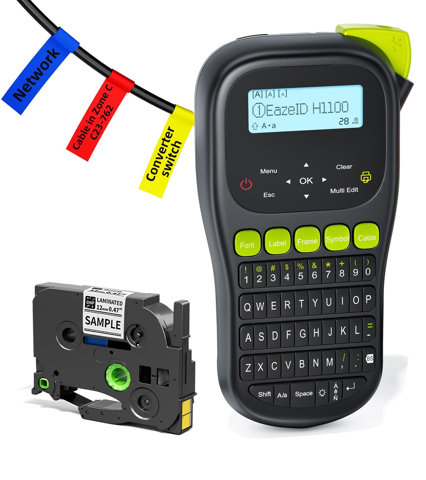 Label Maker Machine with-Tape, Cable Label Maker Waterproof-Labels, Handheld ...-image