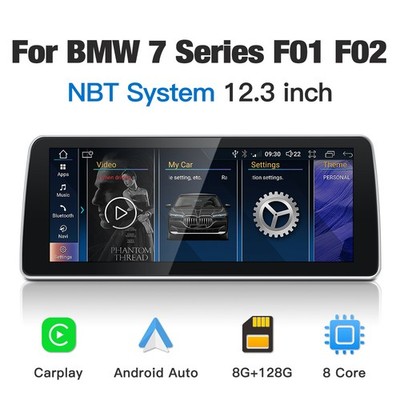 12.3'' Carplay Android 64GB Für 7er F01 F02 2013-15 NBT Autoradio WIFI GPS BT 4G