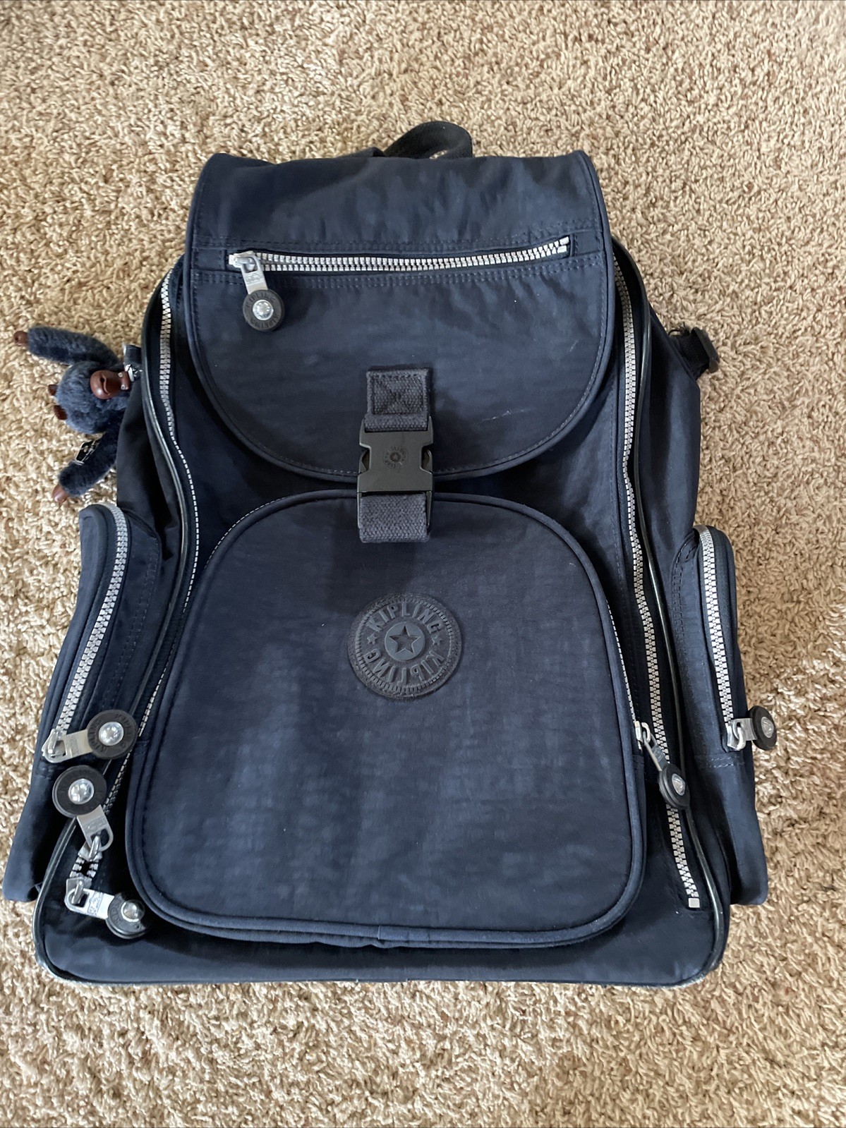 Kipling Rolling Backpack-Shoulder Straps Dragged-… - image 1