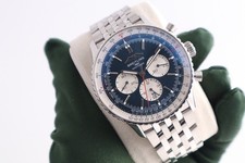 Breitling B01 Navitimer Chronograph 46 mm Blue Dial Stainless Steel Men's Watch