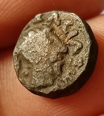 #A4#Indo-Parthian Kingdom, Gondophares I (c. 19 46 CE), Copper Half Unit 2.2 gm