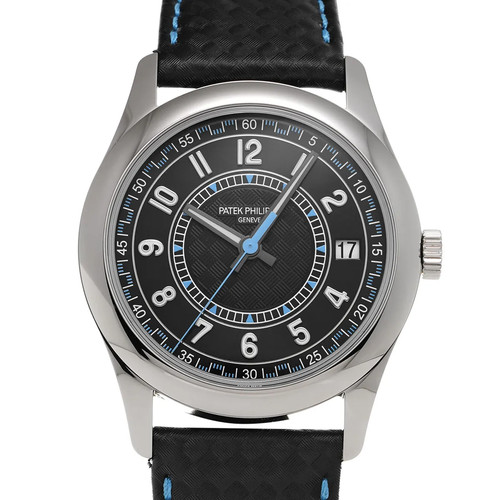 Patek Philippe Calatrava 6007G-011 40mm White Gold Black Wristwatch #WW3898