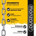 MONZANA® Fahrradschloss Zahlenschloss Kettenschloss Fahrrad 90/120cm Motorrad