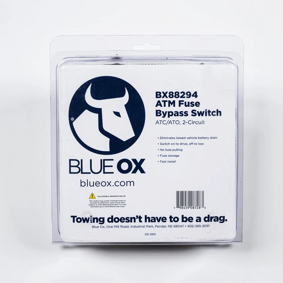 Interruptor de derivación de fusible Blue Ox BX88294 para remolque vehículo ahorro de batería Foto 2 de 2