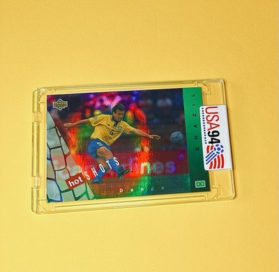 Upper Deck FIFA World Cup USA 1994 Dunga Brasil Hot Shots Trading Card Encased 
