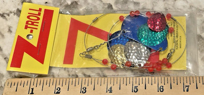 New Vintage Wittmann Lures Z-Troll Rainbow Trolling Flashers Fishing Lure Z-Ray