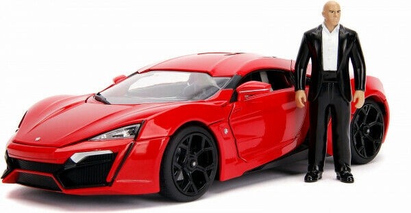 JADA TOYS LYKAN Hypersport Fast and Furious miniature 1:18 avec figurine et phares LED