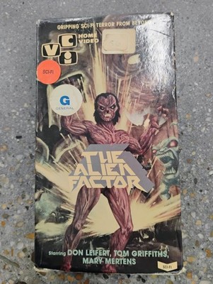 The Alien Factor VHS Tape 1984 Sci-fi Movie Horror Tested Works