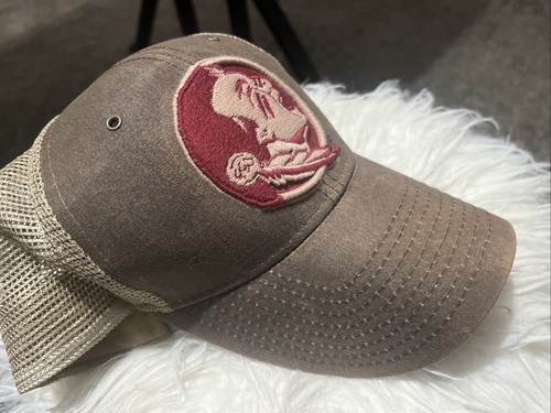 Florida State Seminoles Zephyr Mesh Trucker Snapback Hat Cap Vintage Look - Picture 7 of 8