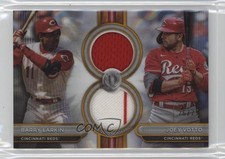 2024 Tribute Dual Relics Players Gold 26/75 Barry Larkin Joey Votto HOF 05x8