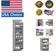 Versatile Over Door Shoe Storage with Large Pockets for Boots & Accessories