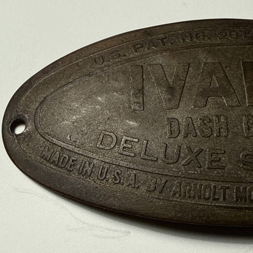 Warsaw IN Vtg 1940s IVALITE Dash Control Deluxe Spotlight Fire truck Emblem - Picture 6 of 10