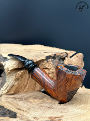 Bjarne Handmade In Denmark Smooth Bent Dublin Smoking Pipe