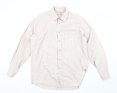 Marks & Spencer Langarmhemd Herren Beige