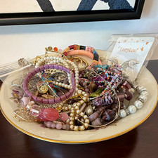 Mystery Jewelry Bowl Mixed Fashion Jewelry Lot Bracelets Necklaces Earrings