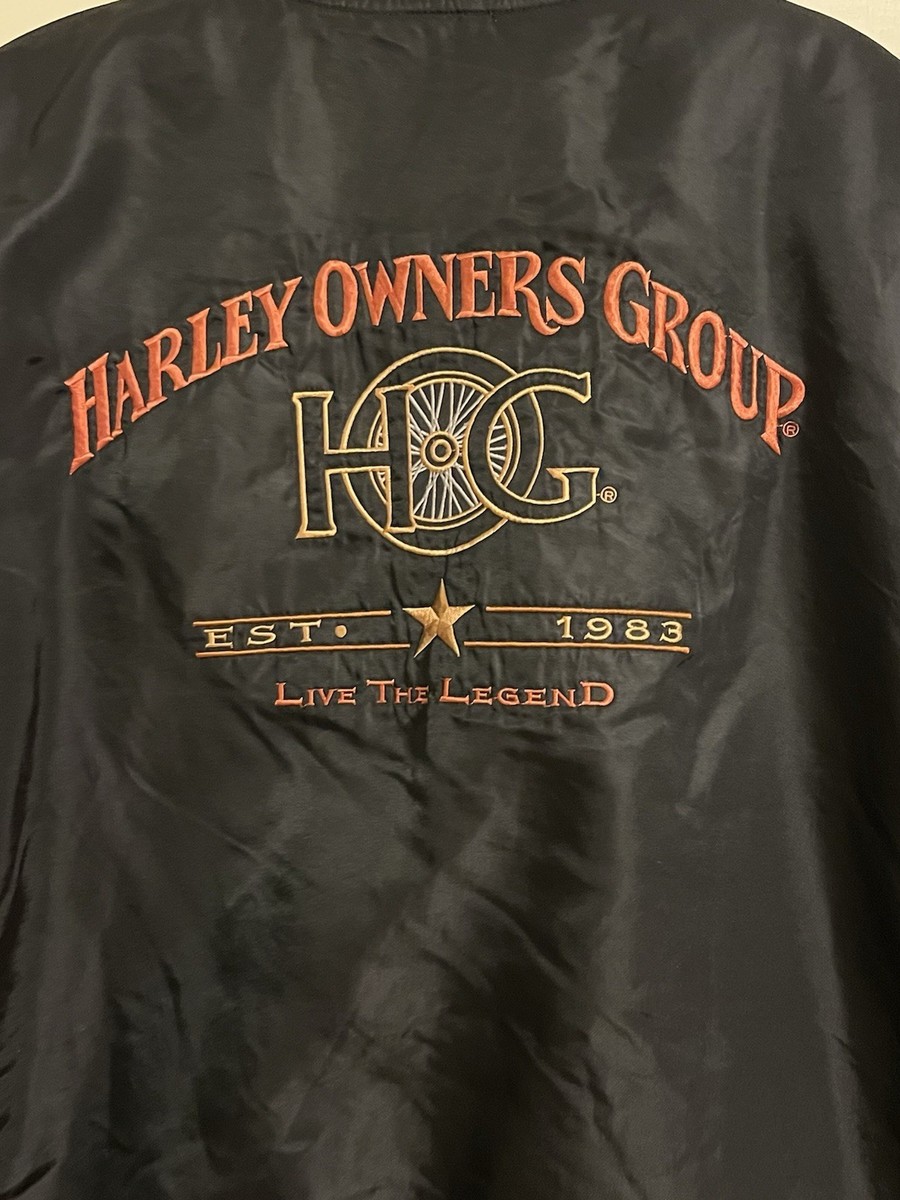 Harley-Davidson Vintage USA HOG Harley Owners Group Bomber Jacket