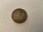 1877 Seated Liberty Half Dollar VF Damaged 90% Silver