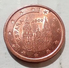 2 Euro Cent 2000 Spain Small Coin