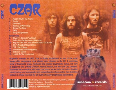 CZAR CZAR [BONUS TRACKS] NEW CD
