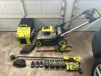 #ad #ad RYOBI Lawn Mower Set Local Pickup Only See Description $999.99
