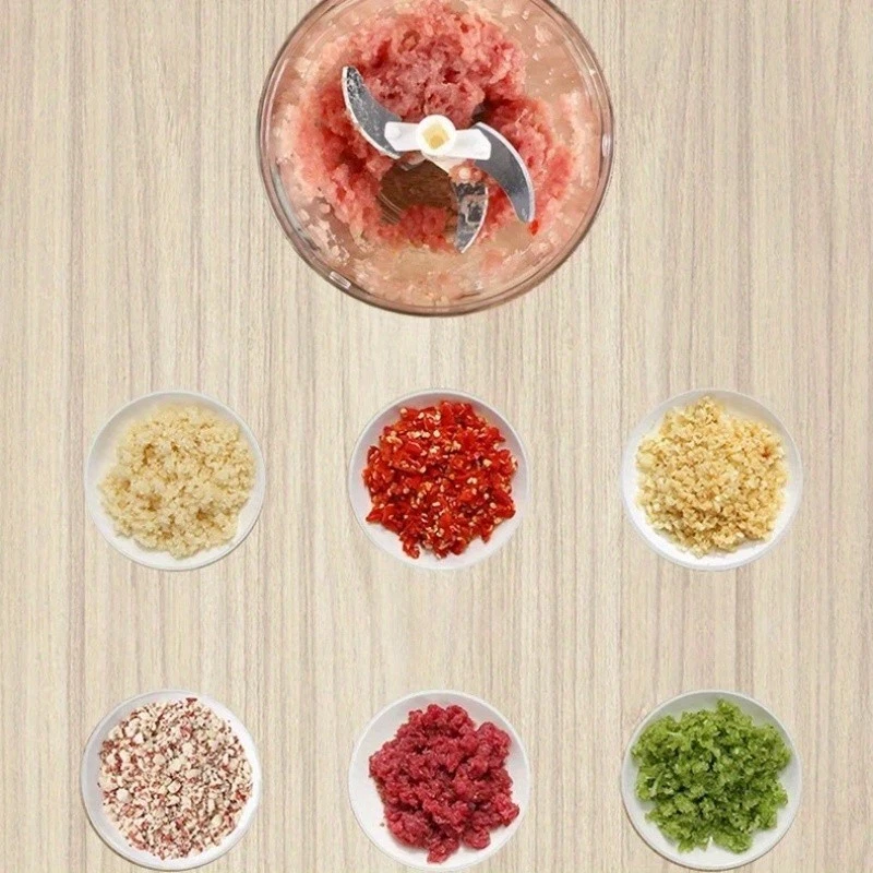 Pull String Hand Chopper Manual Food Processor To Slice Kitchen Tool 500/900ml - Image 3 of 4