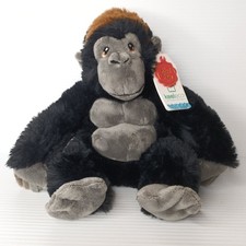 Gorilla Plush Toy Small 100% Recycled Eco Soft Teddy Keel Toys Keeleco