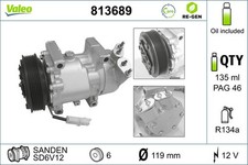 Kompressor Klimaanlage VALEO RE-GEN - AT 813689 +102.34€ Pfand für PEUGEOT 206 1