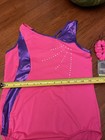 Danskin Girl Size XL 14/16 One Piece Purple/Pink  Swim Suit — photo 4
