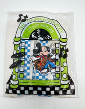 Disney Mickey Mouse Boys Adjustable Clip-On Suspenders Vintage 1990 by Avon