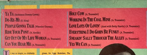 LEE DORSEY Holy Cow! The Best Of Lee Dorsey - (Sealed Never Opened) 1986 Arista - Picture 3 of 3