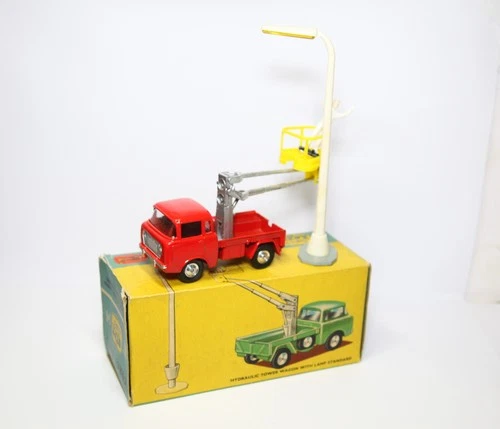 Corgi Gift Set 14 Hydraulic Tower Wagon Jeep In Original Box - Near Mint 1960s