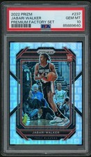 2022 Jabari Walker Premium Factory Set Prizm Rookie Card #237 - PSA 10 - SP/150