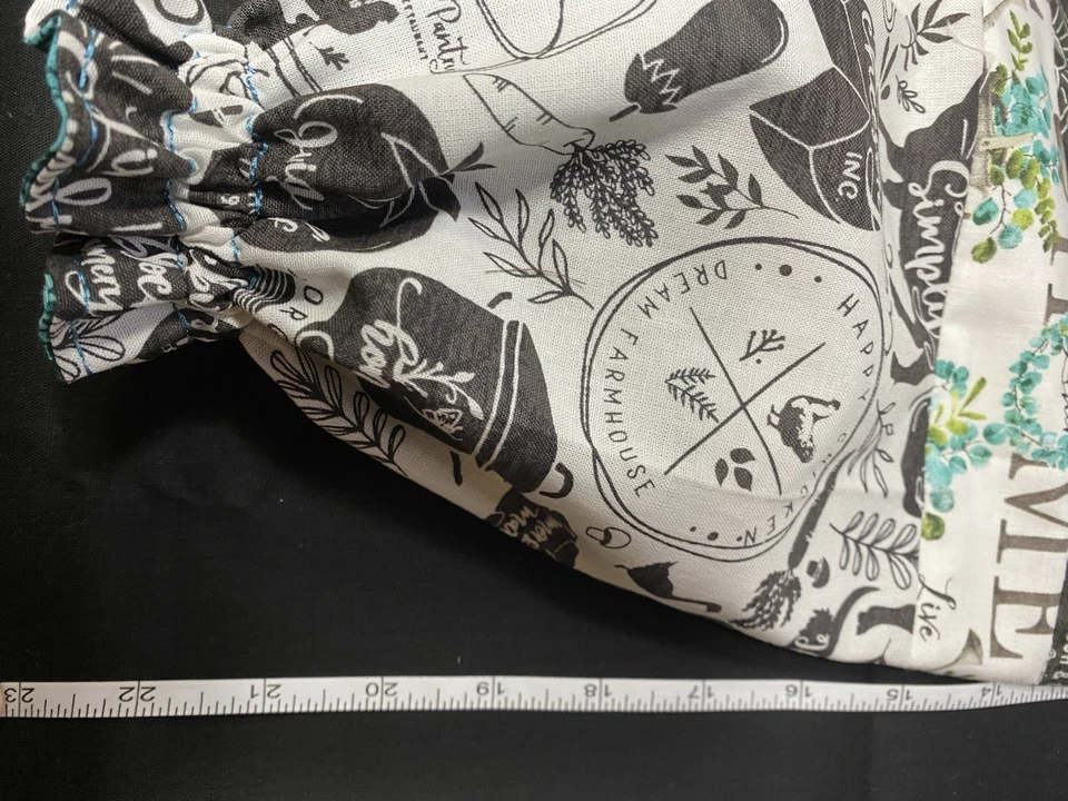 Двусторонний фермерский/цветочный тематический держатель для продуктовых сумок Homemade By Me - Изображение 3 из 4