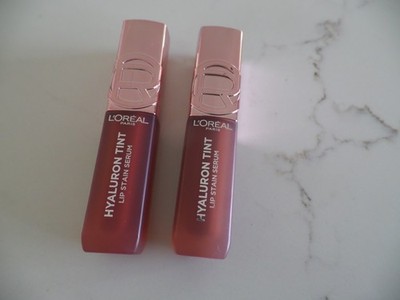 New Latest 2 LOREAL Hyaluron tint lip stain serum, #635 & 640, each retail $13