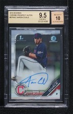 2019 Bowman Chrome Prospect Aaron Civale #CPA-AC BGS 9.5 GEM MINT Auto 8at