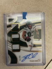 Panini Immaculate Tyler Conklin Jets Patch Autograph /99 Football Card