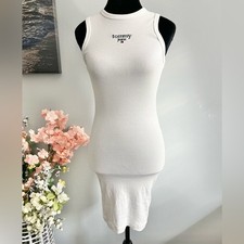 Tommy Hilfiger Women’s Slim Fitted Ribbed White Dress Size XS