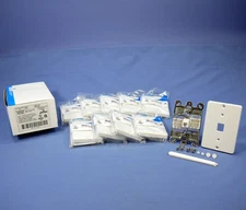 Leviton 40253-W White Quickconnect Wall Mount Phone Outlet Jacks Type 630A 10pcs